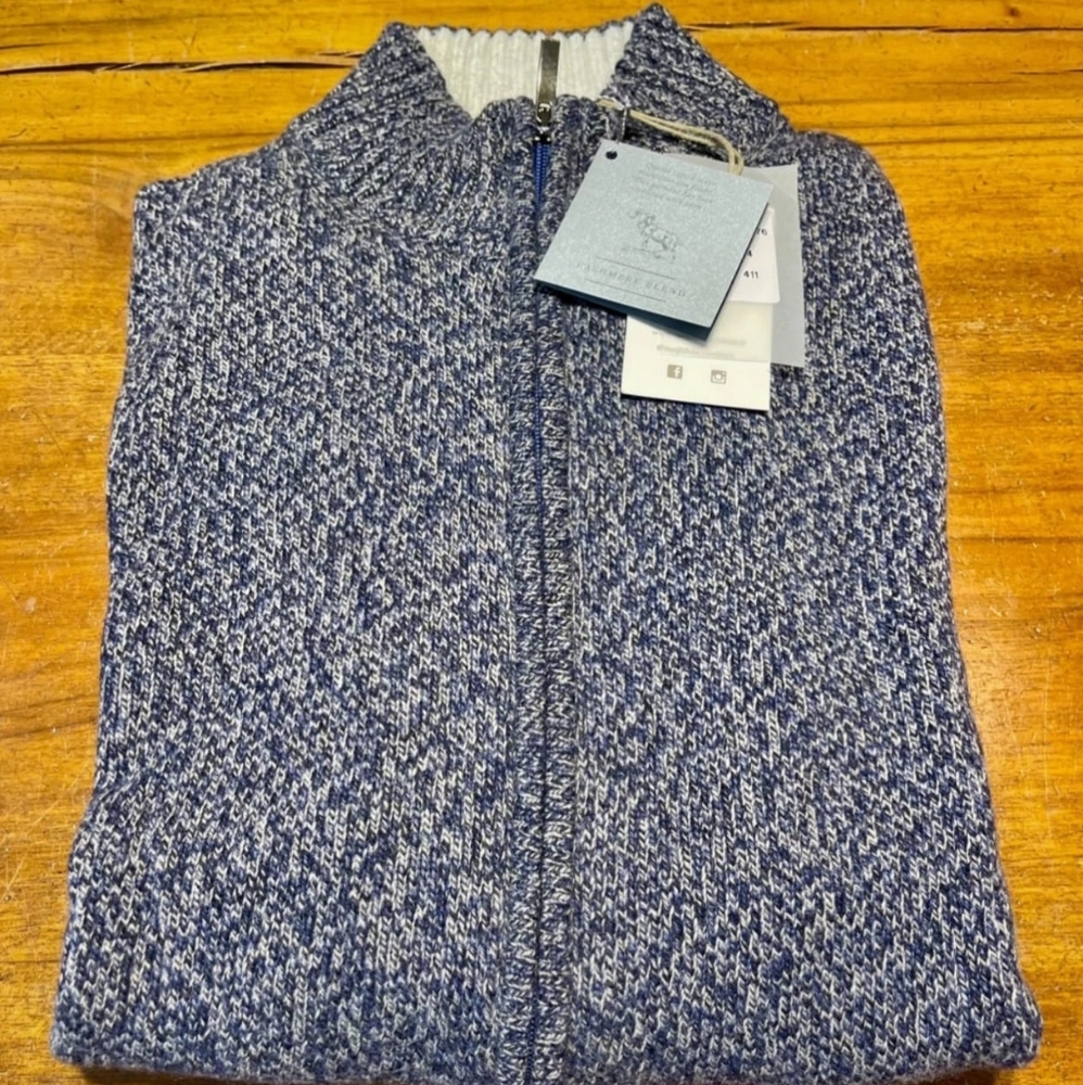 Cardigan Cashmere and Silk and Merino wool extra thin, size XL, 54 it